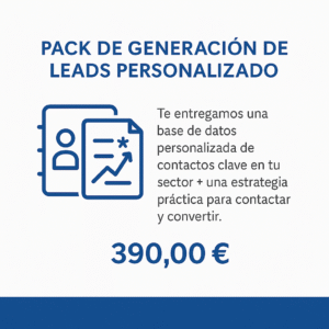 Pack de Generación de Leads Personalizado (Base de Datos + Estrategia)