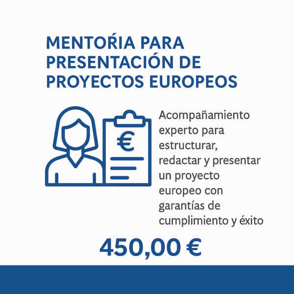 Mentoría para Presentación de Proyectos Europeos (3 sesiones)